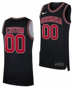 Custom Georgia Bulldogs Jersey Name And Number College Basketball Throwback Black