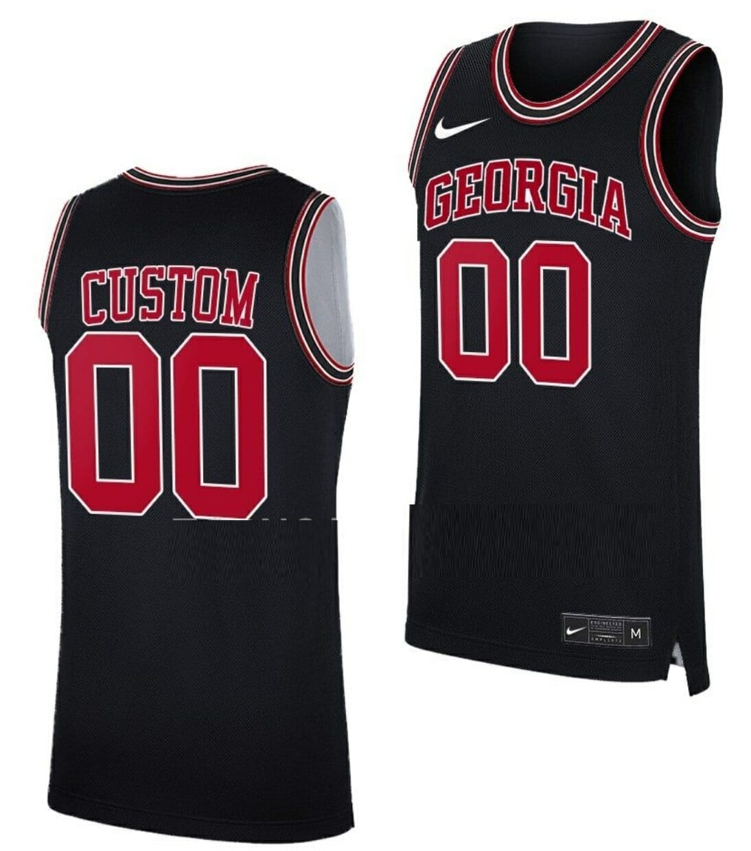Custom Georgia Bulldogs Jersey Name And Number College Basketball Throwback Black 1 Custom Georgia Bulldogs Jersey Name And Number College Basketball Throwback Black