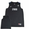 Custom Gonzaga Bulldogs Jersey College Basketball Name and Number Black
