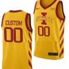 Custom Iowa State Cyclones Jersey College Basketball Gold