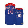 Custom Kansas Jayhawks Jersey College Basketball Name and Number Blue