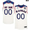 Custom Kansas Jayhawks Jersey College Basketball Name and Number White