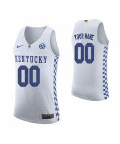Custom Kentucky Wildcats Jersey College Basketball Name and Number Elite Road White