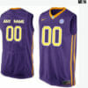 Custom LSU Tigers Jersey College Basketball Name and Number Elite Purple
