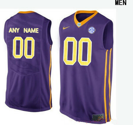 Custom LSU Tigers Jersey College Basketball Name and Number Elite Purple 6 Custom LSU Tigers Jersey College Basketball Name and Number Elite Purple