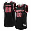 Custom Louisville Cardinals Jersey College Basketball Name and Number Black