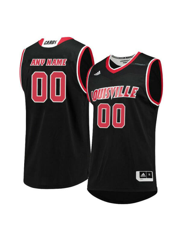 Custom Louisville Cardinals Jersey College Basketball Name and Number Black 6 Custom Louisville Cardinals Jersey College Basketball Name and Number Black