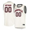Custom Louisville Cardinals Jersey College Basketball Name and Number Cream Retro