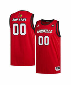 Custom Louisville Cardinals Jersey College Basketball Name and Number Red Retro