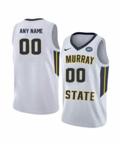 Custom Murray State Racers Jersey College Basketball Name and Number Elite White