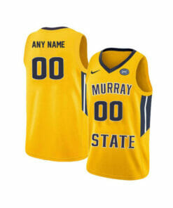 Custom Murray State Racers Jersey College Basketball Name and Number Elite Yellow