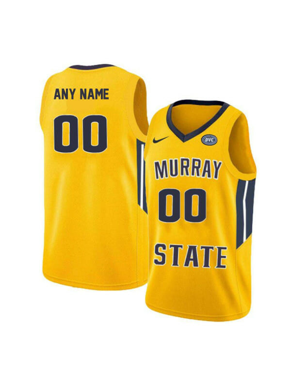 Custom Murray State Racers Jersey College Basketball Name and Number Elite Yellow 6 Custom Murray State Racers Jersey College Basketball Name and Number Elite Yellow