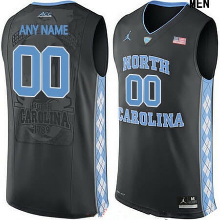 Custom North Carolina Tar Heels Jersey College Basketball Name and Number Black 6 Custom North Carolina Tar Heels Jersey College Basketball Name and Number Black