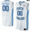 Custom North Carolina Tar Heels Jersey College Basketball Name and Number White