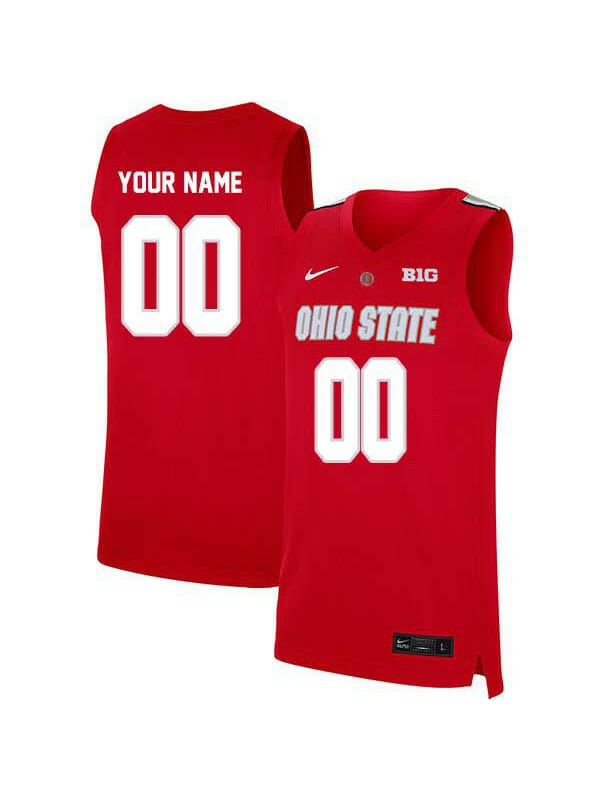 Custom Ohio State Buckeyes Jersey College Basketball Name and Number Elite Red 6 Custom Ohio State Buckeyes Jersey Elite Red