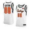 Custom Oklahoma State Cowboys Jersey Basketball College Name and Number White