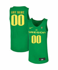 Custom Oregon Ducks Jersey College Basketball Name and Number Elite Green