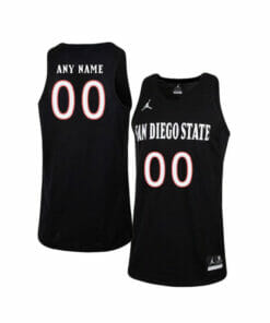 Custom San Diego State Aztecs Jersey College Basketball Name and Number Elite Black