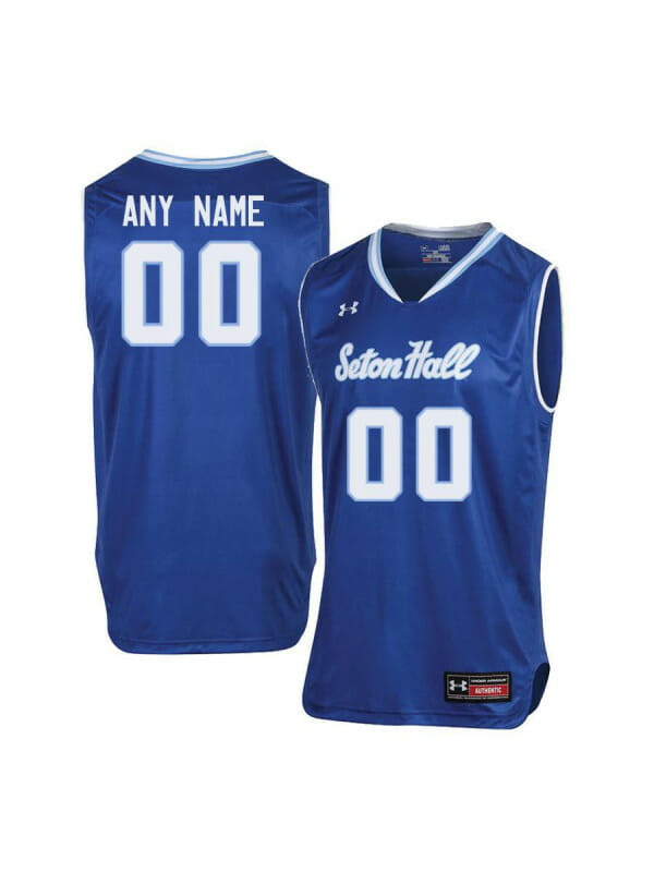 Custom Seton Hall Pirates Jersey College Basketball Name and Number Blue 6 Custom Seton Hall Pirates Jersey College Basketball Name and Number Blue