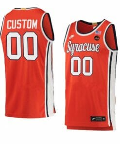 Custom Syracuse Orange Jersey Basketball College Name and Number Red
