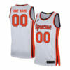 Custom Syracuse Orange Jersey College Basketball Name and Number Elite White
