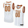 Custom Texas Longhorns Jersey College Basketball Name and Number Elite White