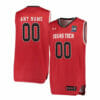 Custom Texas Tech Red Raiders Jersey College Basketball Name and Number Red