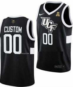 Custom UCF Knights Jersey College Basketball Name Number Away Black
