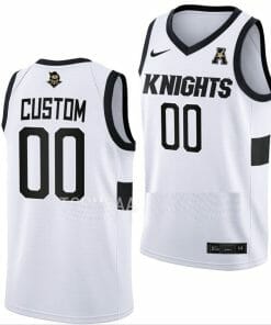 Custom UCF Knights Jersey College Basketball Name Number White Home