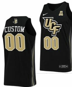 Custom UCF Knights Jersey College Basketball Name and Number Black
