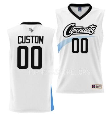 Custom UCF Knights Jersey College Basketball Name and Number White