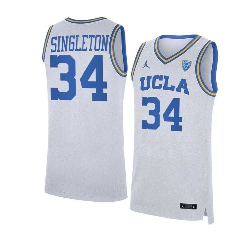 Custom UCLA Bruins Jersey Basketball College Name and Number Replica White 6 Custom UCLA Bruins Jersey Basketball College Name and Number Replica White