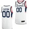 Custom UConn Huskies Jersey College Basketball Name and Number Home White Big East