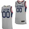Custom UConn Huskies Jersey College Basketball Name and Number Limited Gray
