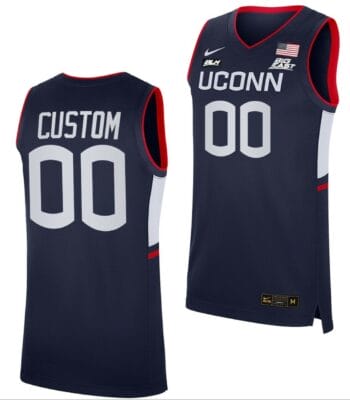 Custom UConn Huskies Jersey College Basketball Name and Number Navy BLM 6 Custom UConn Huskies Jersey College Basketball Name and Number Navy BLM