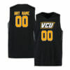 Custom VCU Rams Jersey College Basketball Name and Number Elite Black