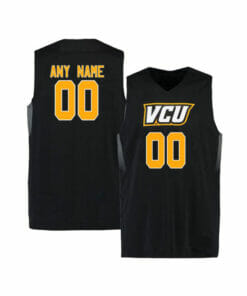 Custom VCU Rams Jersey College Basketball Name and Number Elite Black