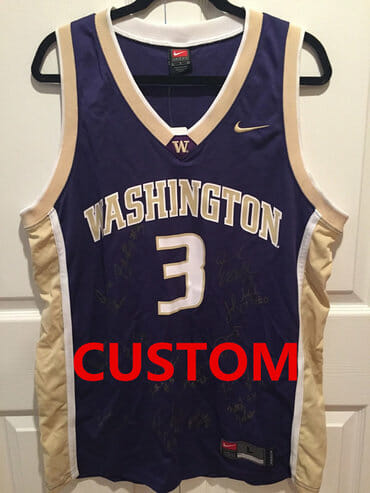 Custom Washington Huskies Jersey College Basketball Name and Number 2005 Team Signed Brandon Roy 6 Custom Washington Huskies Jersey College Basketball Name and Number 2005 Team Signed Brandon Roy