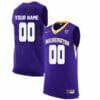 Custom Washington Huskies Jersey College Basketball Name and Number Elite Purple