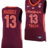 Dairus Maddox Jersey Virginia Tech Hokies College Basketball Away Maroon #13