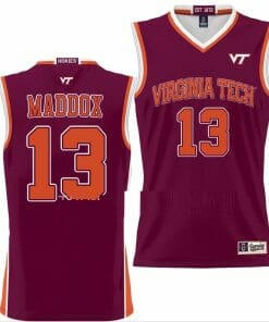 Dairus Maddox Jersey Virginia Tech Hokies College Basketball NIL Pick-A-Player Maroon #13
