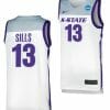 Desi Sills Jersey Kansas State Wildcats College Basketball 2023 NCAA March Madness White #13