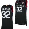 Donovan Clingan Jersey UConn Huskies College Basketball Limited Black #32
