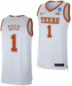 Dylan Disu Jersey Texas Longhorns College Basketball 2023 NCAA March Madness White #1