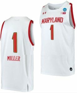 Diamond Miller Jersey Maryland Terrapins College Basketball 2023 NCAA March Madness White #1