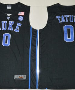 Duke Blue Devils #0 Jayson Tatum Basketball NCAA Basketball Jersey Black