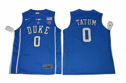 Duke Blue Devils #0 Tatum Basketball NCAA Basketball Jersey Blue
