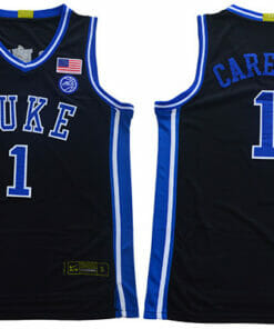 Duke Blue Devils #1 Carey jr Basketball NCAA Basketball Jersey Black