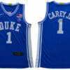 Duke Blue Devils #1 Carey jr Basketball NCAA Basketball Jersey Blue