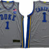 Duke Blue Devils #1 Carey jr Basketball NCAA Basketball Jersey Grey